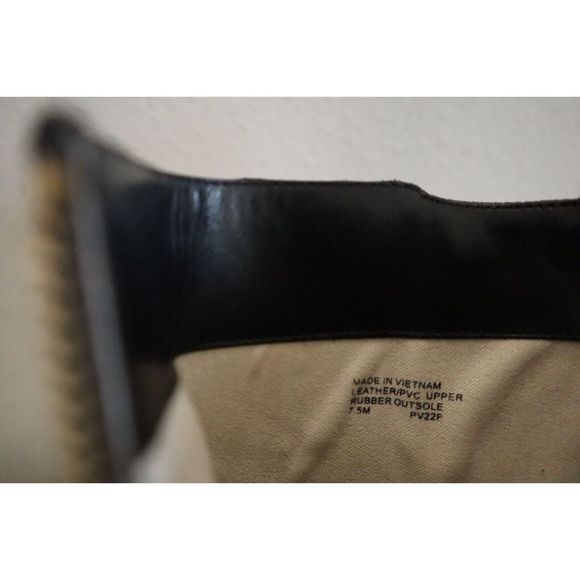 Michael Kors Women Sz 7.5 Black/Brown Logo Print Alina Flex Leather Booties - Picture 11 of 12